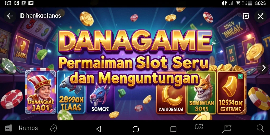 Tampilan permainan slot yang menarik dan interaktif di DANAGAME.