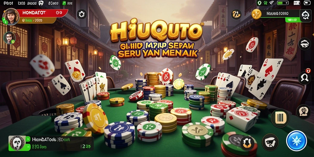 Screenshot gameplay HONDATOTO yang menampilkan keseruan bermain QiuQiu.