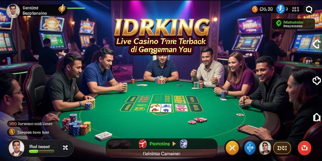 Tampilan gameplay Live Casino yang mengasyikkan dengan dealer profesional.