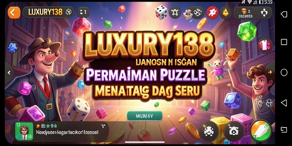 Tampilan gameplay seru LUXURY138 dengan tantangan puzzle.