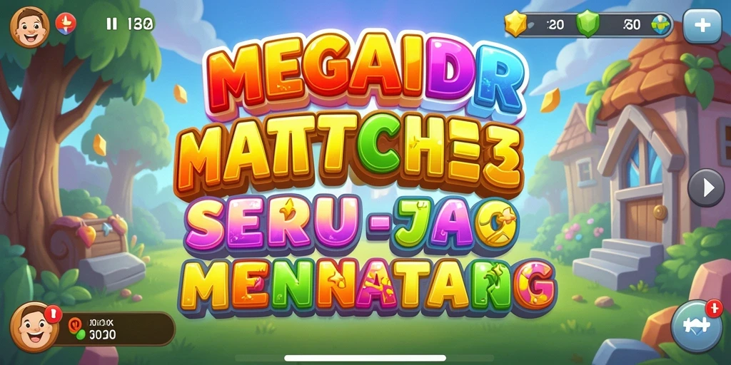 Screenshot gameplay MEGAIDR yang menunjukkan keseruan mencocokkan objek.