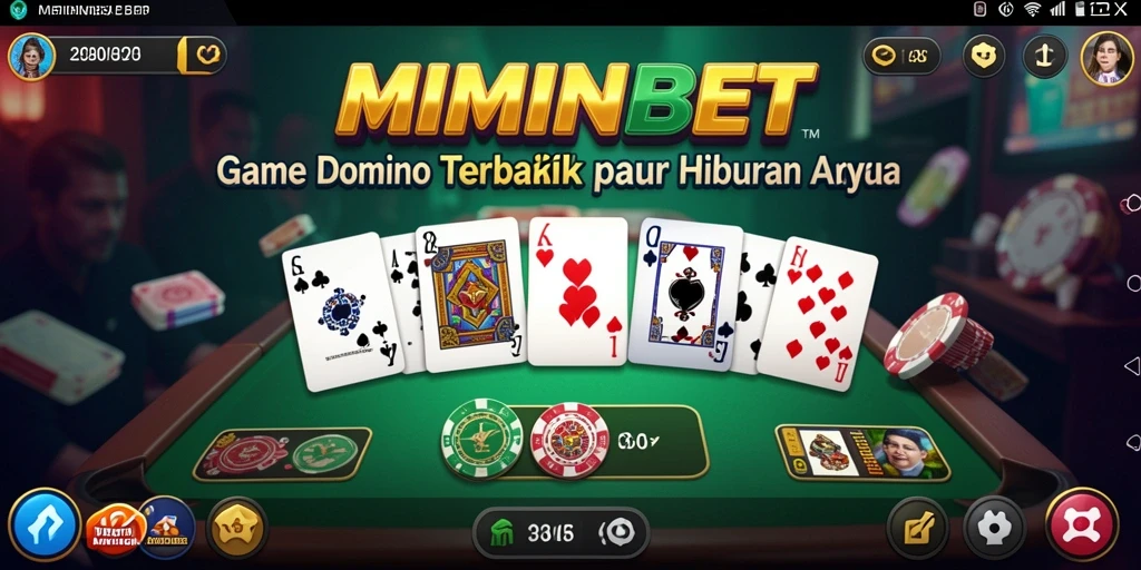 Screenshot gameplay MIMINBET yang menampilkan suasana seru bermain Domino.