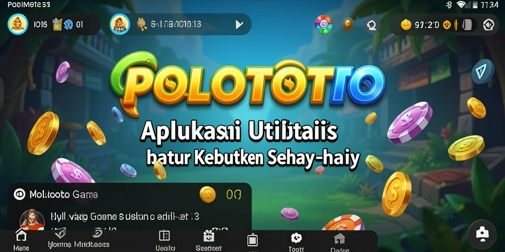 Tampilan antarmuka aplikasi POLOTOTO yang sederhana dan fungsional.
