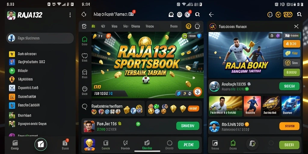 Tampilan gameplay menarik dalam aplikasi Sportsbook RAJA132.