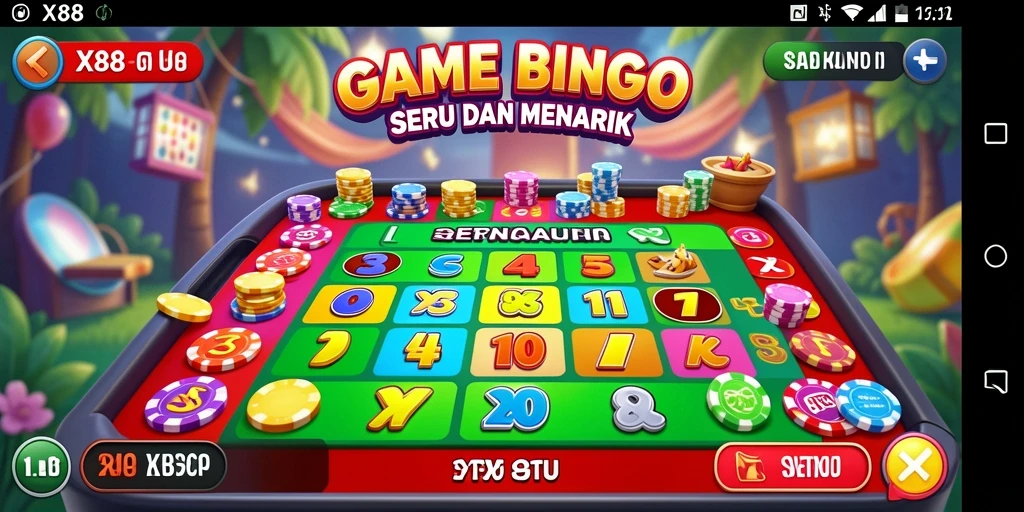 Tampilan gameplay seru dan menantang dalam aplikasi Bingo X88.
